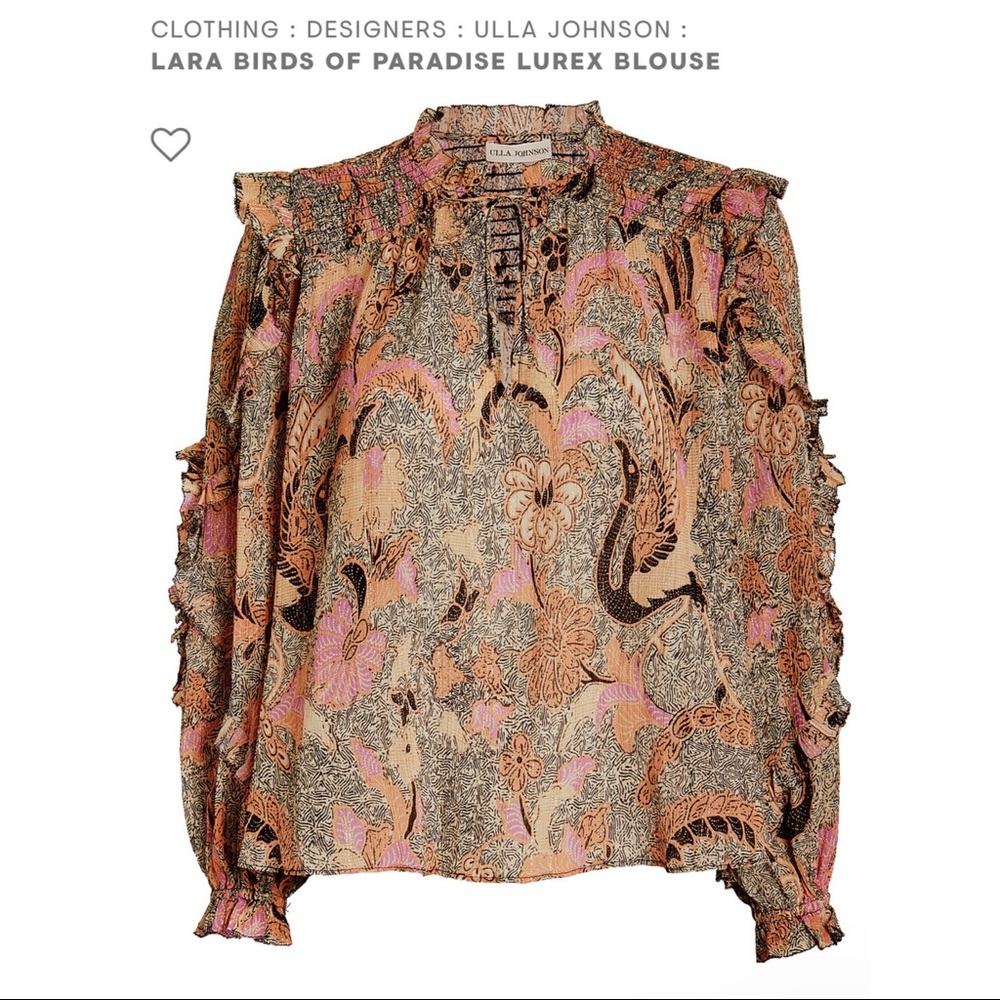 ULLA JOHNSON Lara Blouse in Ivory